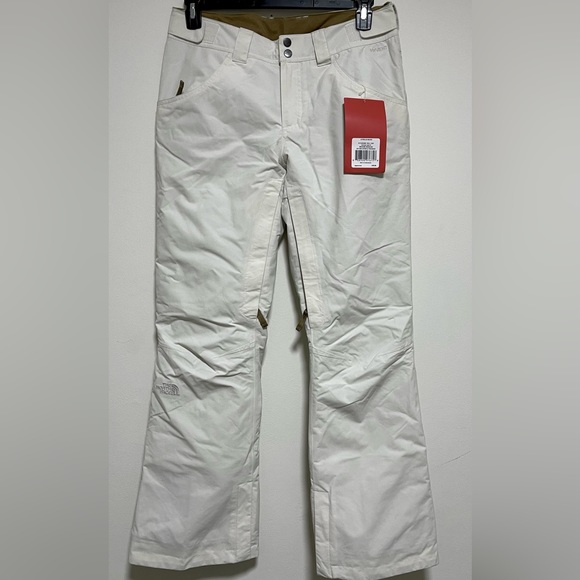THE NORTH FACE FARROWS PANT WOMEN'S Snowboard Ski Medium Vintage White Freeride - Picture 1 of 5